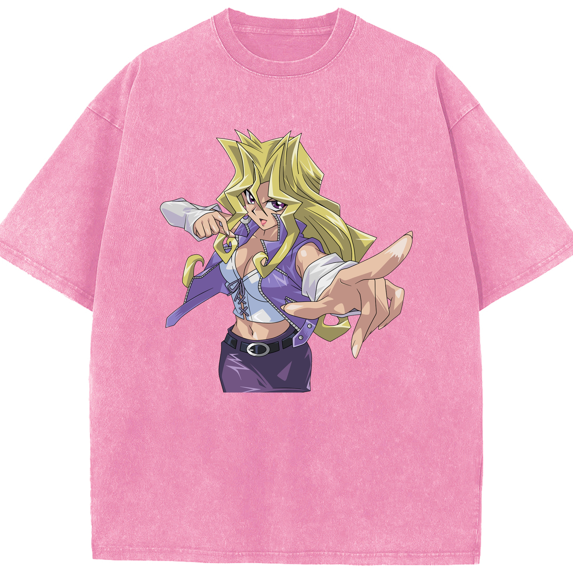 （画像用） 遊☆戯☆王 Yu-Gi-Oh! 綿100% ヴィンテージ風 半袖Tシャツ（フロントプリント）